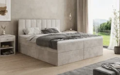 Boxspringbett Sofia in Cord mit Stauraum