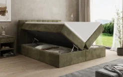 Boxspringbett Sofia in Cord mit Stauraum