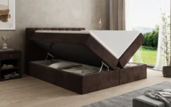 Boxspringbett Sofia in Cord mit Stauraum