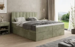 Boxspringbett Sofia in Cord mit Stauraum
