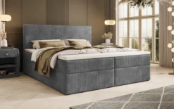 Boxspringbett Soft in Cord mit Stauraum