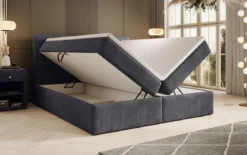 Boxspringbett Soft in Cord mit Stauraum