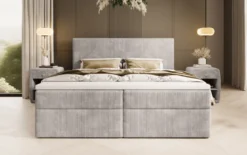Boxspringbett Soft in Cord mit Stauraum