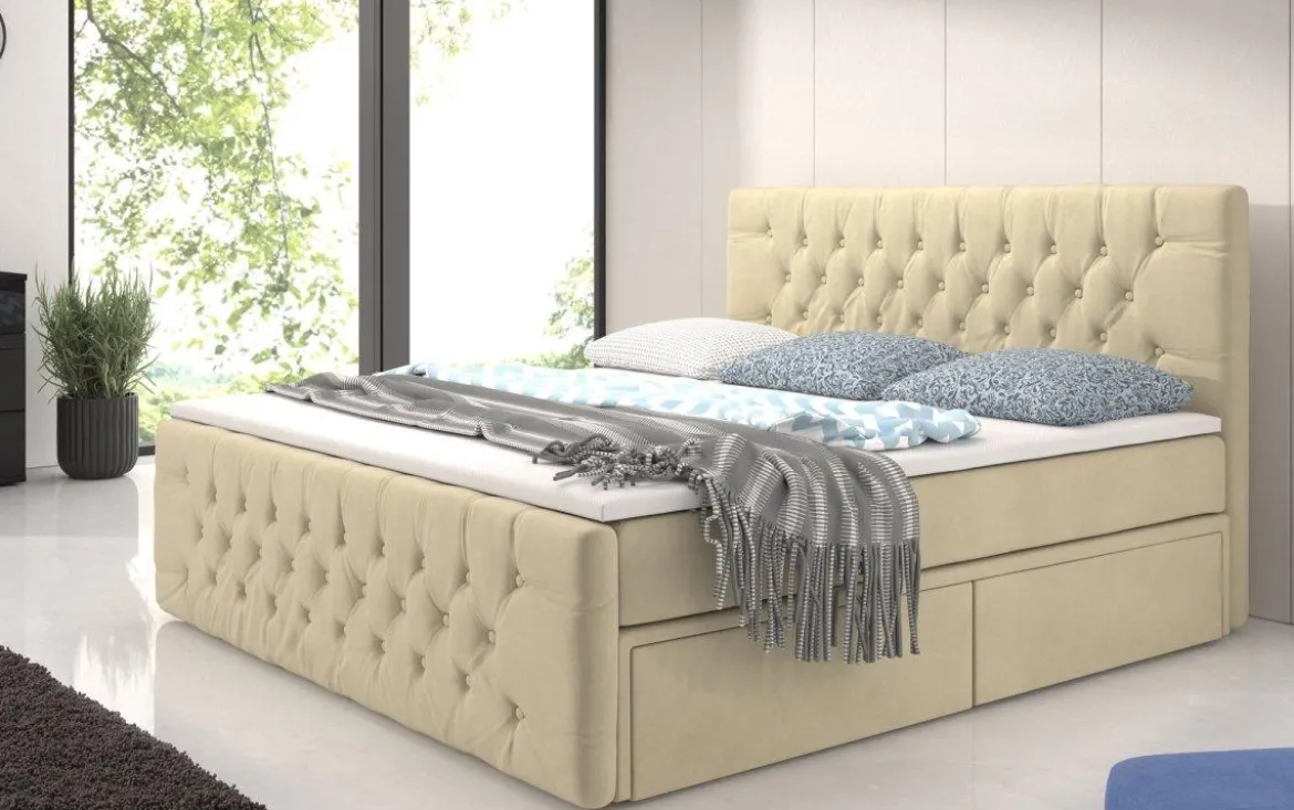 Boxspringbett Sognare mit Stauraum