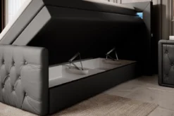 Boxspringbett Sonno mit RGB, USB und Stauraum