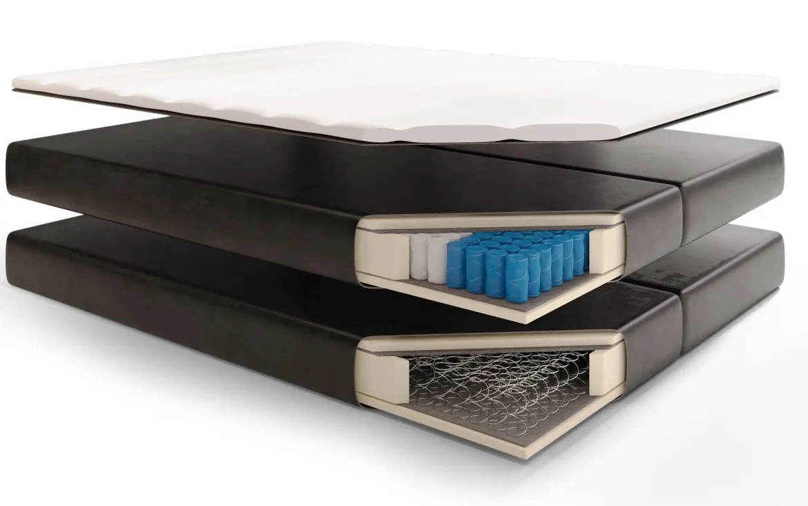 Boxspringbett Sonno mit RGB, USB und Stauraum