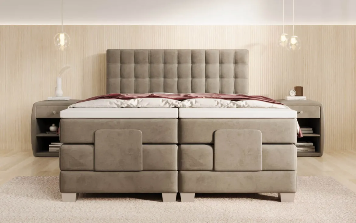 Boxspringbett Sorella Samt elektrisch verstellbar