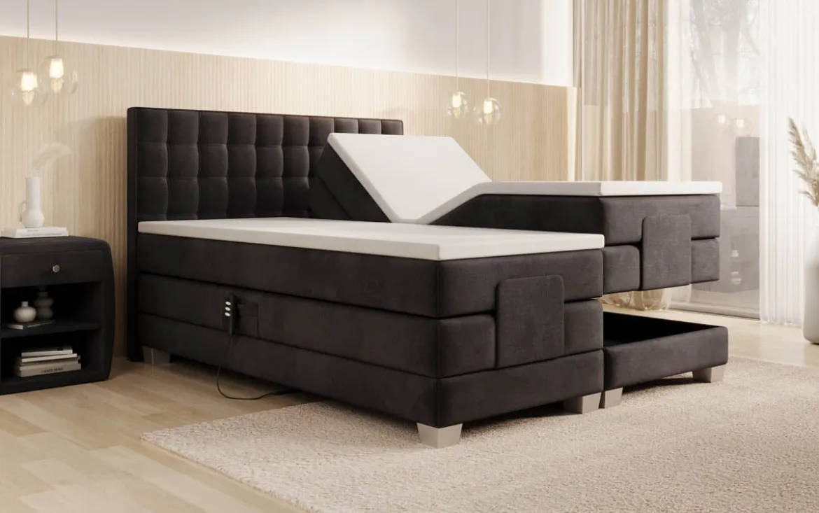 Boxspringbett Sorella Samt elektrisch verstellbar