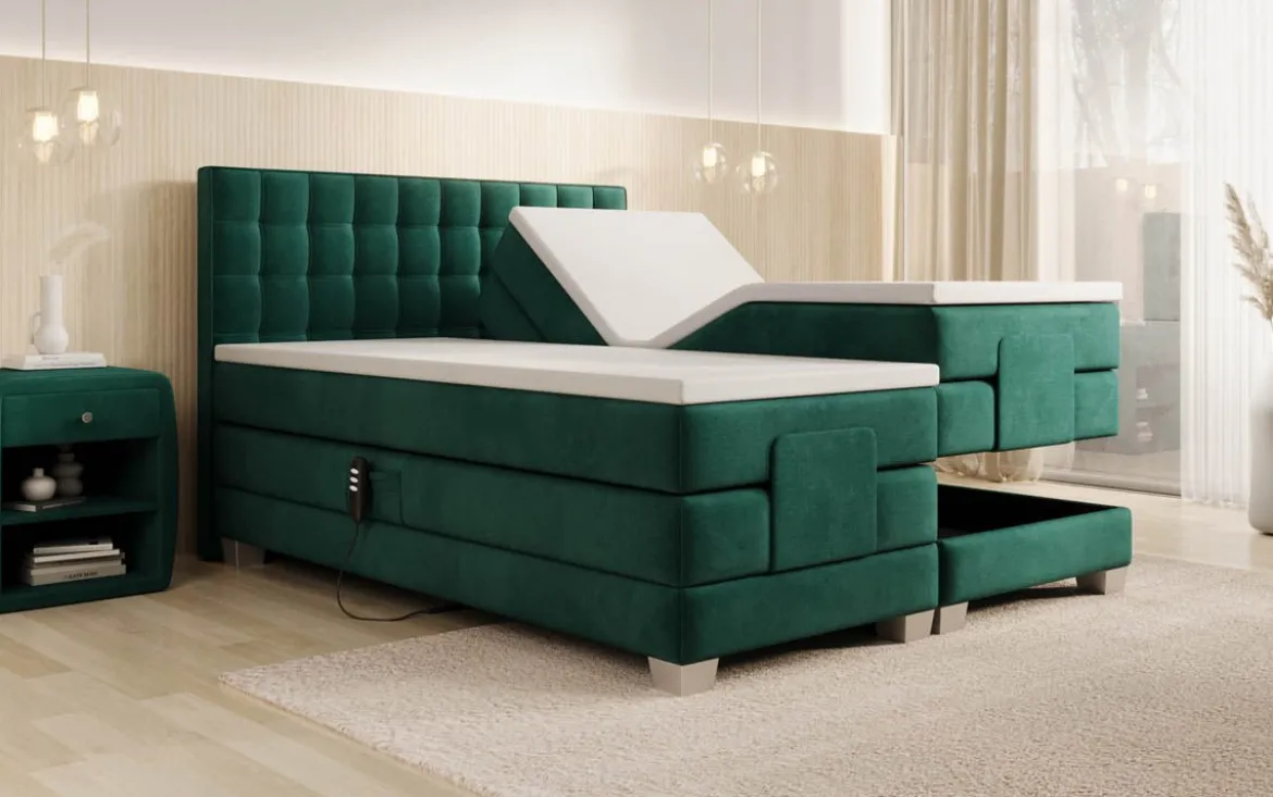 Boxspringbett Sorella Samt elektrisch verstellbar
