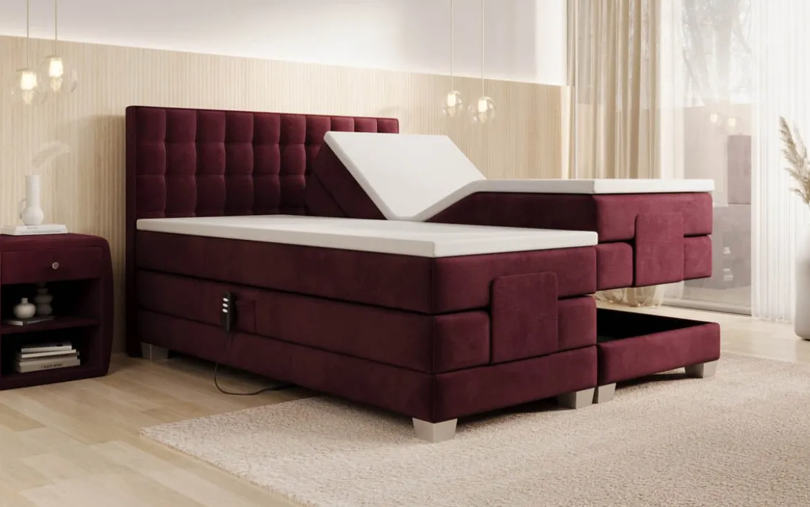 Boxspringbett Sorella Samt elektrisch verstellbar