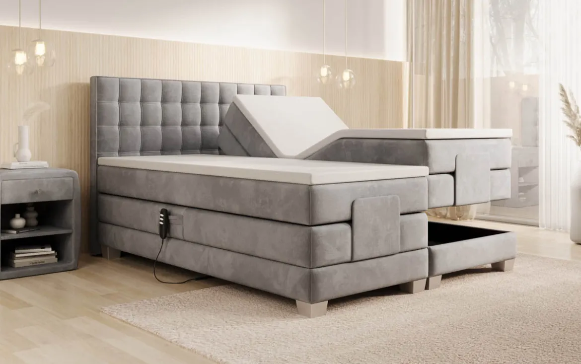 Boxspringbett Sorella Samt elektrisch verstellbar