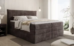 Boxspringbett Stella mit Stauraum in Cord