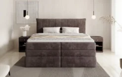 Boxspringbett Stella mit Stauraum in Cord