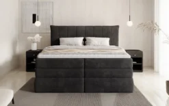 Boxspringbett Stella mit Stauraum in Cord
