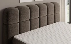 Boxspringbett Tilde in Strukturstoff mit Stauraum