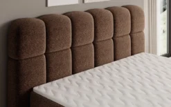 Boxspringbett Tilde in Strukturstoff mit Stauraum