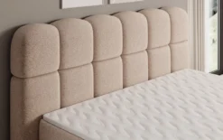 Boxspringbett Tilde in Strukturstoff mit Stauraum