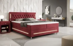 Boxspringbett Tino mit RGB, USB und Stauraum