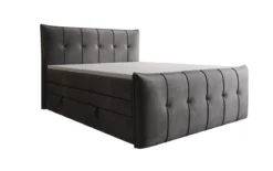 Boxspringbett Treviso mit Stauraum in Samt