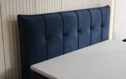 Boxspringbett Treviso mit Stauraum in Samt
