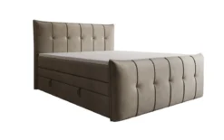 Boxspringbett Treviso mit Stauraum in Samt