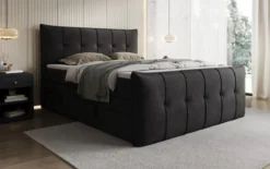 Boxspringbett Treviso mit Stauraum in Samt