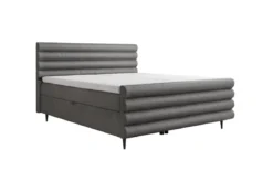 Boxspringbett Tubo in Strukturstoff mit Stauraum