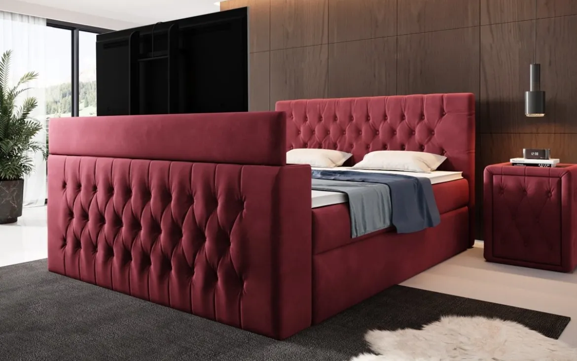 Boxspringbett Velano mit TV Lift und Stauraum