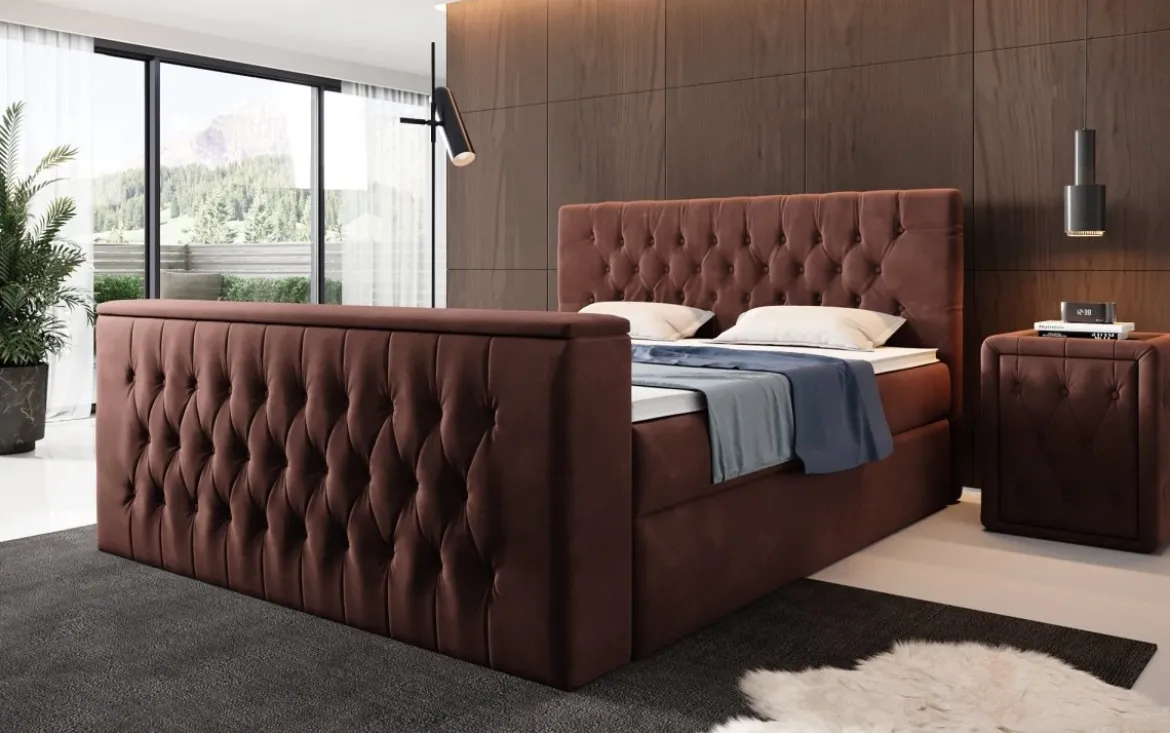Boxspringbett Velano mit TV Lift und Stauraum