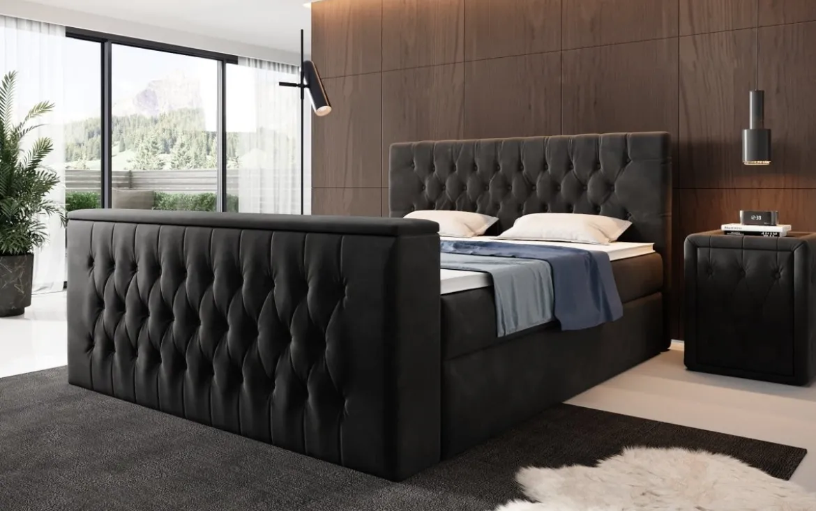 Boxspringbett Velano mit TV Lift und Stauraum