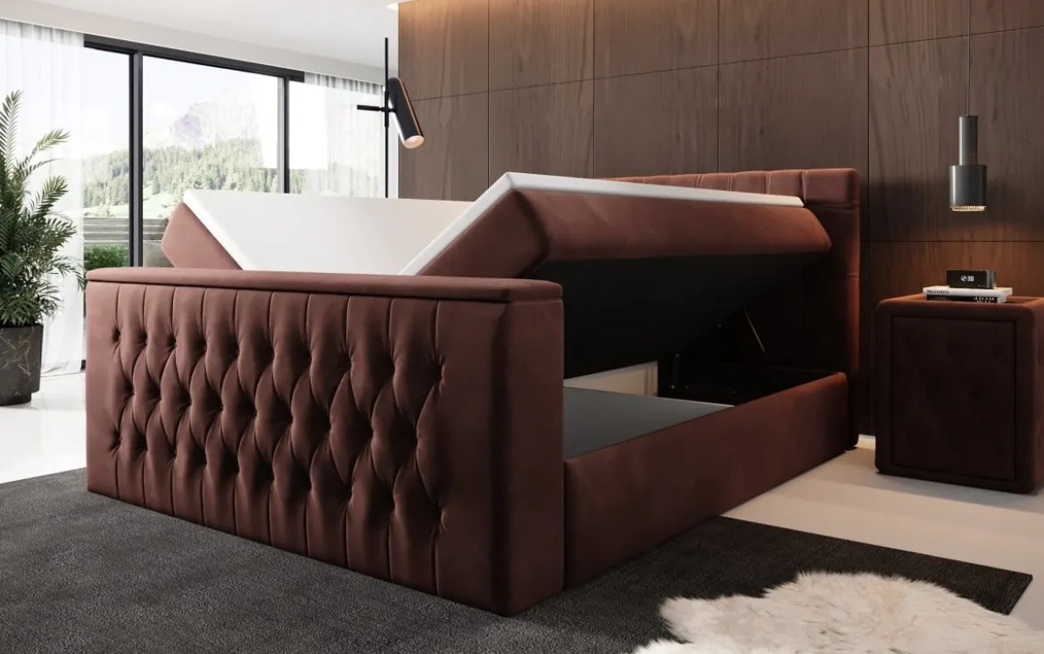 Boxspringbett Velano mit TV Lift und Stauraum