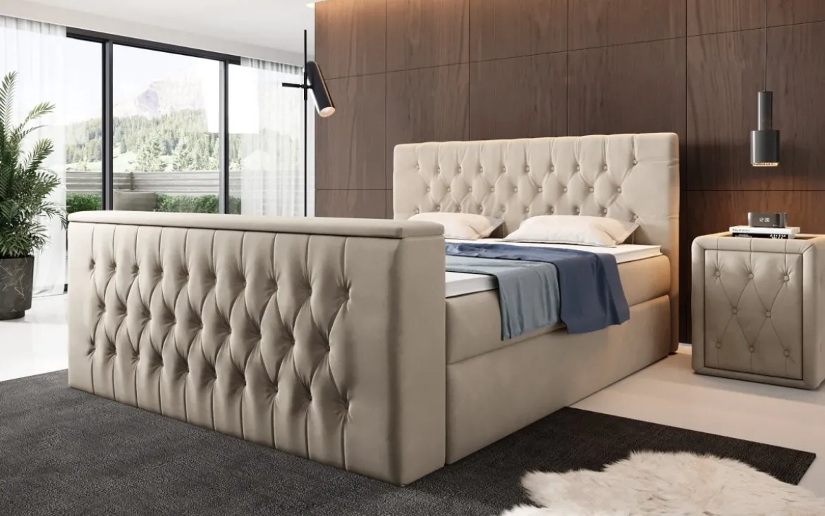 Boxspringbett Velano mit TV Lift und Stauraum
