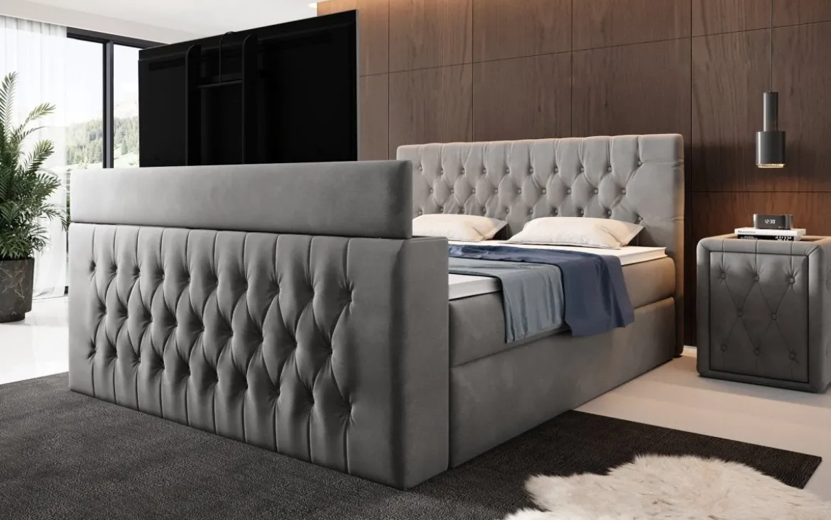 Boxspringbett Velano mit TV Lift und Stauraum