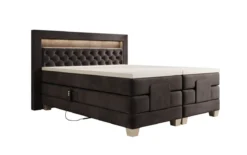 Boxspringbett Velora Samt elektrisch verstellbar mit LED