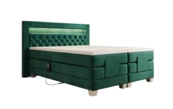 Boxspringbett Velora Samt elektrisch verstellbar mit LED