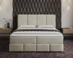 Boxspringbett Venedig Samt mit Stauraum
