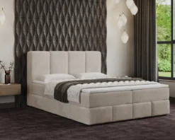 Boxspringbett Venedig Samt mit Stauraum