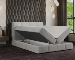 Boxspringbett Venedig Samt mit Stauraum