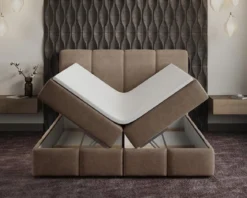 Boxspringbett Venedig Samt mit Stauraum