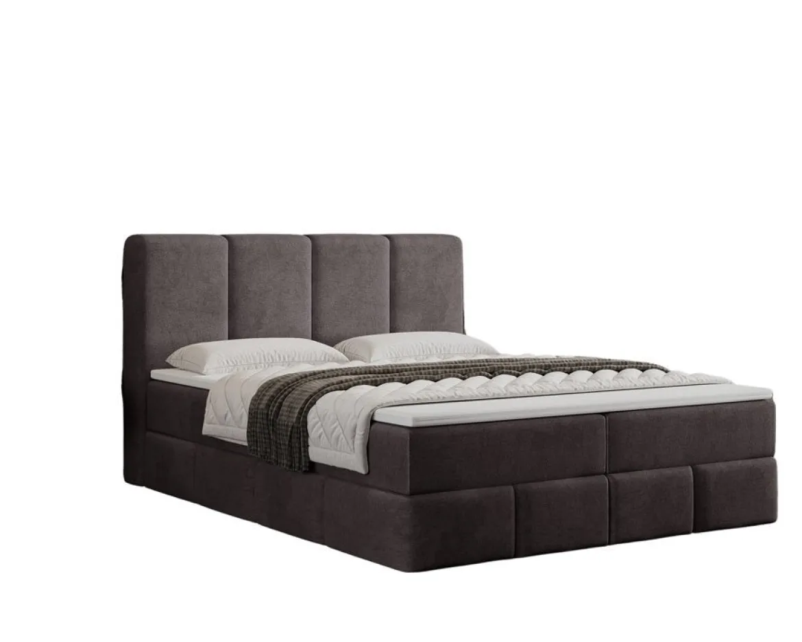 Boxspringbett Venedig Samt mit Stauraum