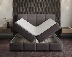 Boxspringbett Venedig Samt mit Stauraum
