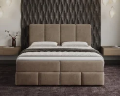 Boxspringbett Venedig Samt mit Stauraum