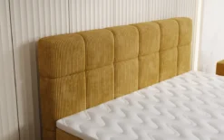 Boxspringbett Vera in Cord mit hohen Füßen