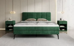 Boxspringbett Vera in Cord mit hohen Füßen