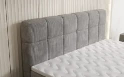 Boxspringbett Vera in Cord mit hohen Füßen
