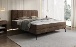 Boxspringbett Vera in Cord mit hohen Füßen