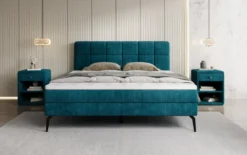 Boxspringbett Vera in Cord mit hohen Füßen