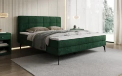 Boxspringbett Vera in Cord mit hohen Füßen