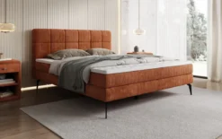Boxspringbett Vera in Cord mit hohen Füßen