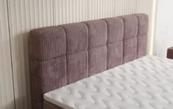 Boxspringbett Vera in Cord mit hohen Füßen